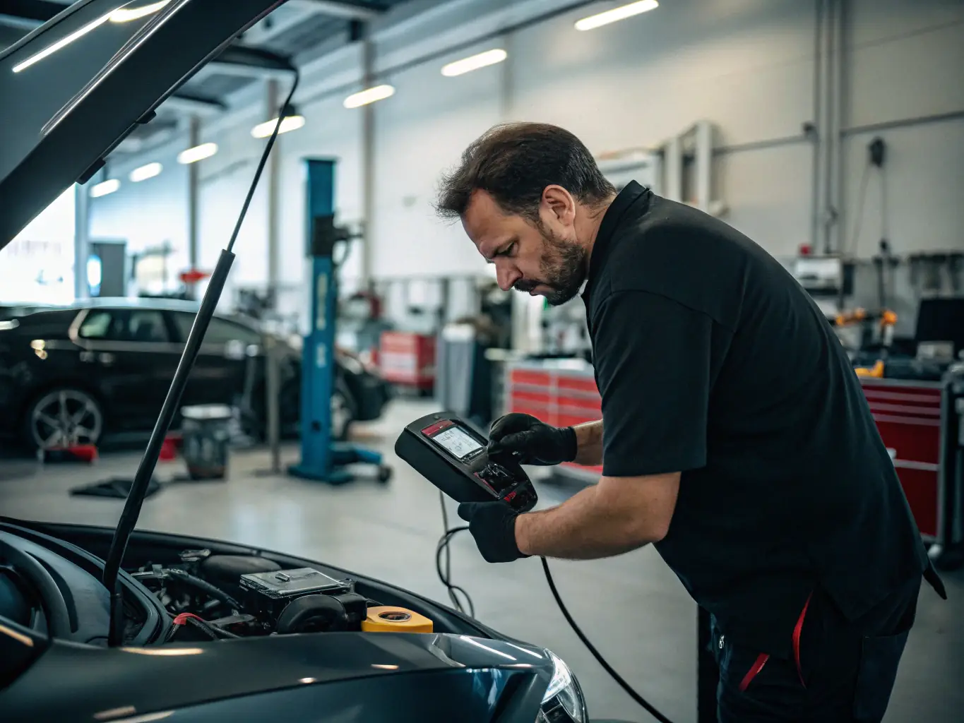 A visual representation of ongoing support and maintenance for a car audio system, emphasizing regular check-ups and technical assistance.
